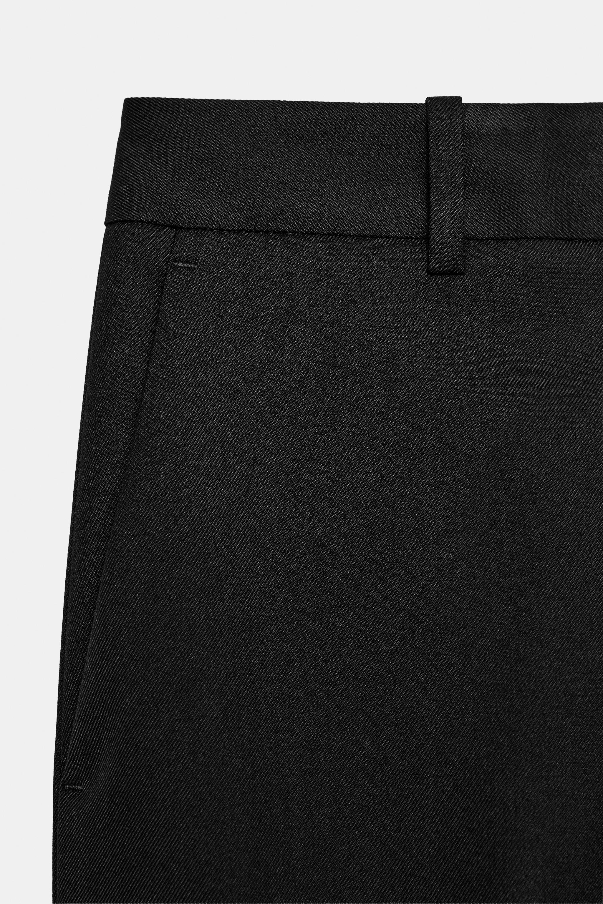 LOW-RISE ANKLE-LENGTH PANTS